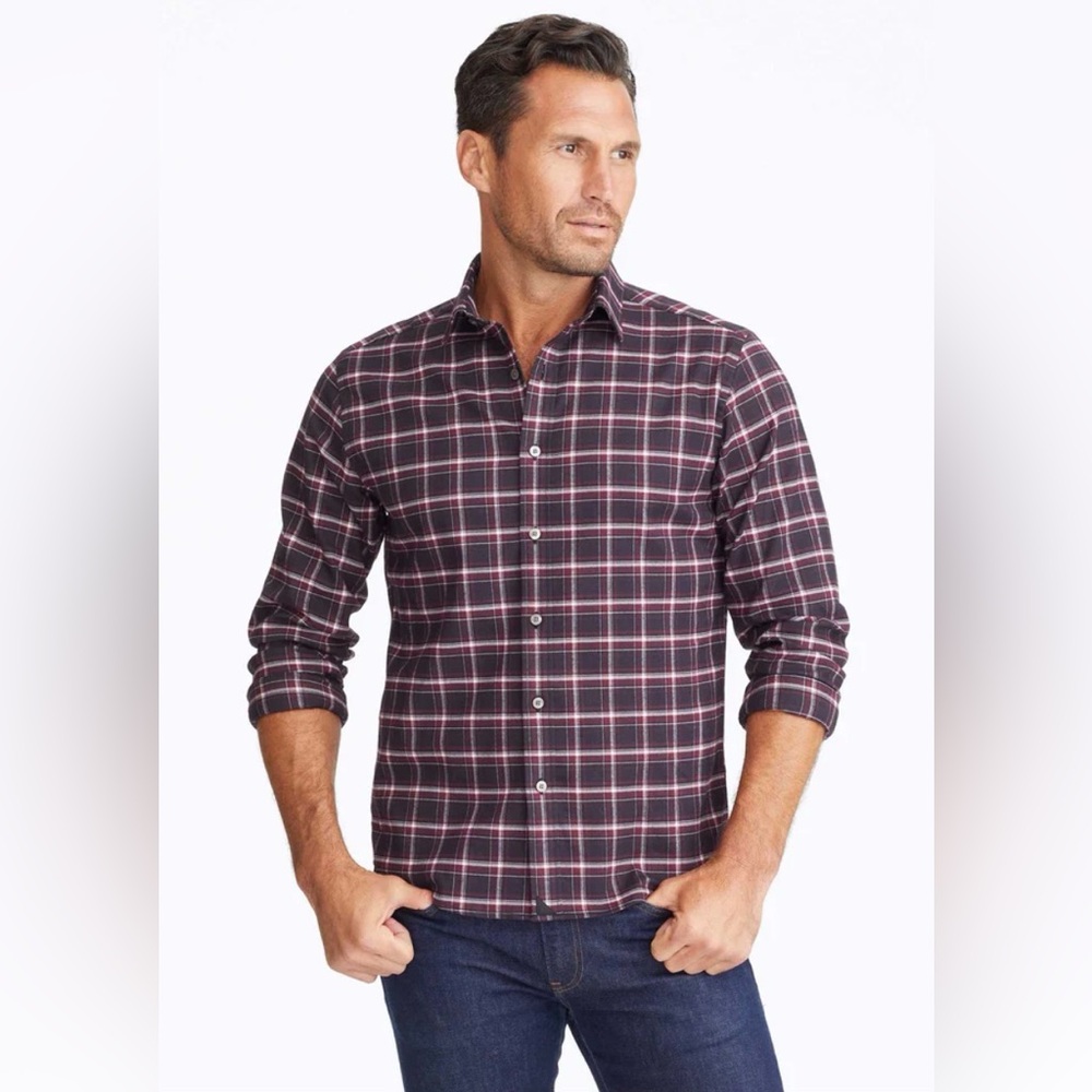 UNTUCKit Performance Flannel Benoit Size L